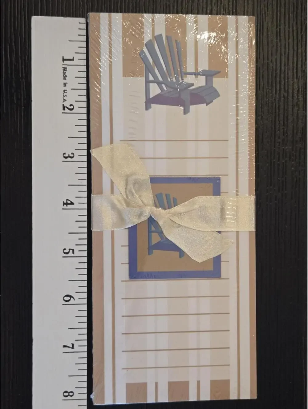 Sea Breeze Collection Blue Chair Magnetic To Do Pad Matching Magnet Sealed